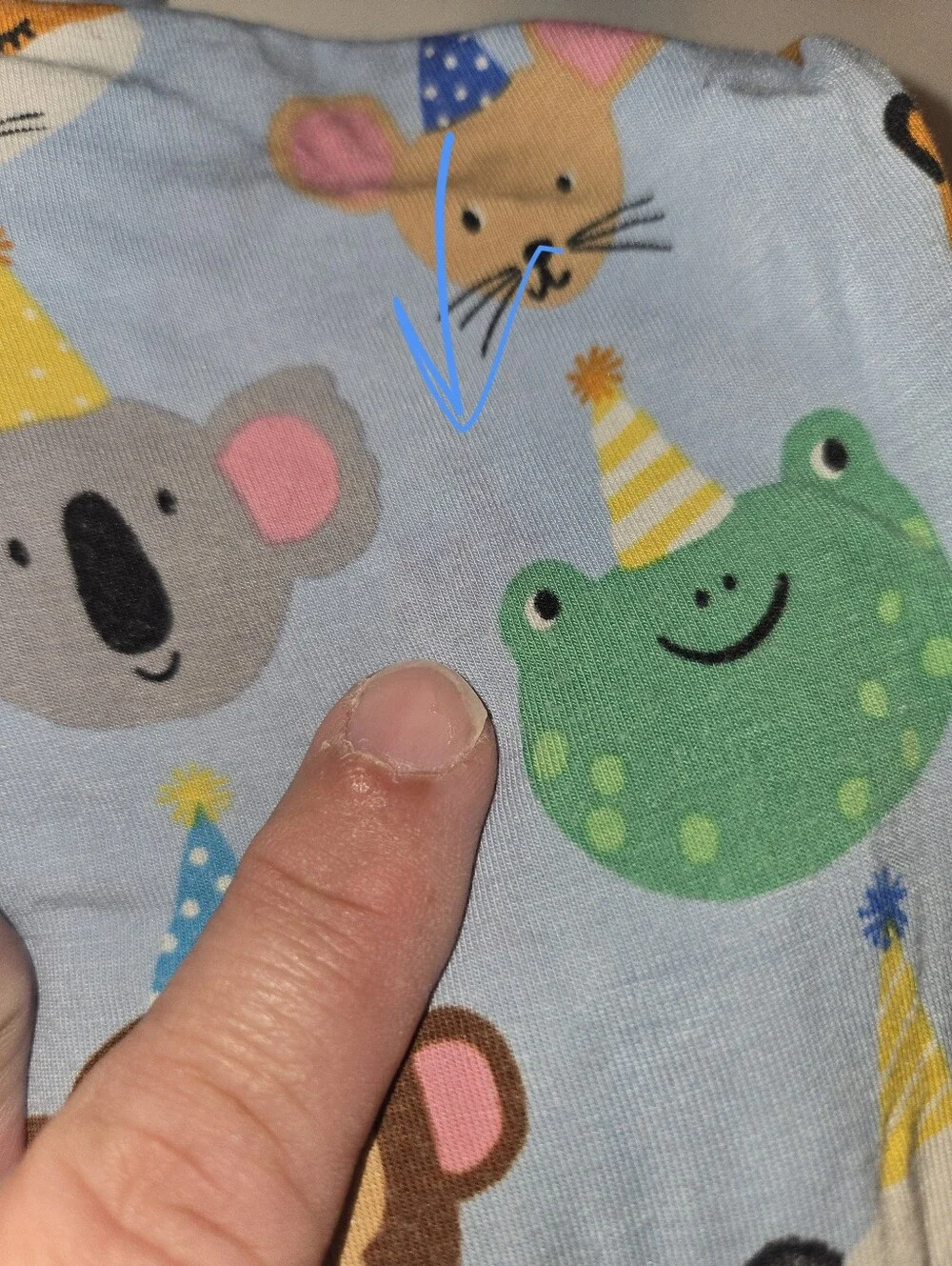 Preowned Good Boys Little Sleepies Birthday Pajamas Set Size-9/10